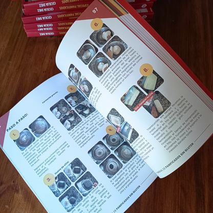 Libro Físico Manual Panificados Sin Gluten Sin Lactosa Sin Azúcar Añadida