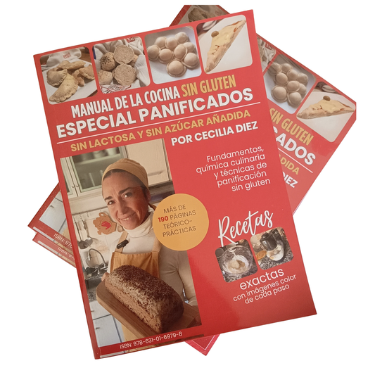 Libro Físico Manual Panificados Sin Gluten Sin Lactosa Sin Azúcar Añadida